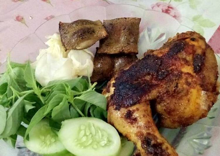 Ayam Bakar Homemade plus Lalapan