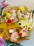 Leek Tumis Mashrom bersama Udang