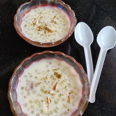 A picture of Sabudana kheer.