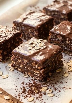 Una foto de Turrón de avena y chocolate