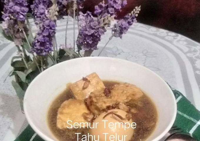 Semur Tempe Tahu Telur