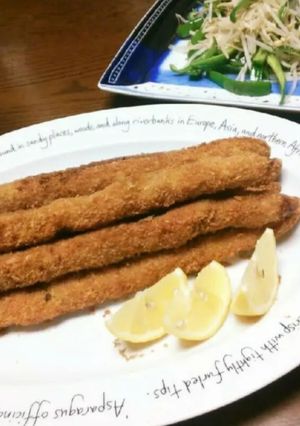 A picture of Deep Fried Pork Roll Asparagus.