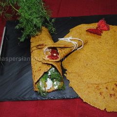 A picture of Flax seed Naan Bread.