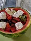 Insalata in barchetta di anguria