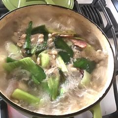 A picture of California Farm Leek Pepper Bean Soup.