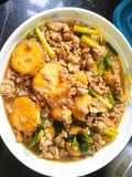 Tumis Tahu Jepang Daging Ayam Cincang