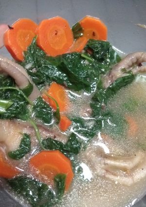 Foto resep Sop bayam ceker