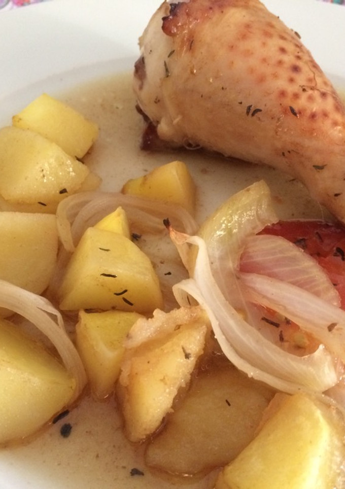 Una foto de Pollo al horno