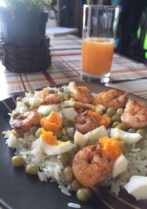 Una foto de Arroz con camarones