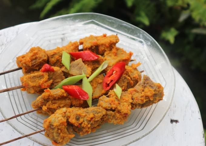 Resep Sate Komoh Daging Sapi yang Lezat Sekali