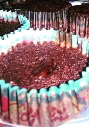 Una foto de Cupcake de chocolate para microondas