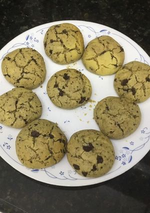 Una foto de Galletas de chispas de chocolate sin gluten