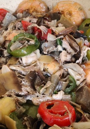Foto resep Oseng Jantung Pisang Udang Cabe Gendot
