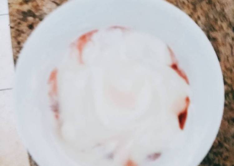 Recipe: Delicious Easy Victoria sponge yogurt