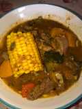 Carbonada con carne y vegetales 🌽