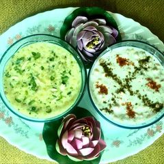 A picture of Sweet bundi ki Kheer and bundi Raita.