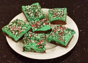 Unique Recipe Fudge Brownies  White Chocolate Mint Whipped Cream Most Delicious