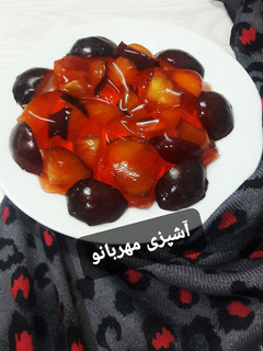 عکسی از دستور ژله و میوه