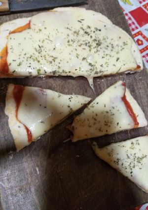 Una foto de Masa para pizza en sartén