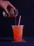 Orange cranberry spritzer