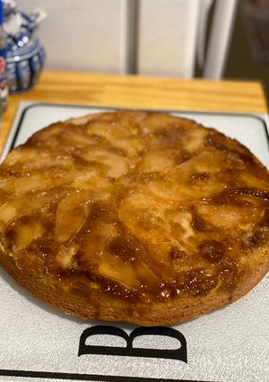 A picture of Pear Upside Down Cake.