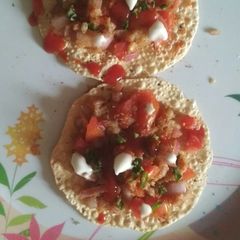 A picture of Papad masala.