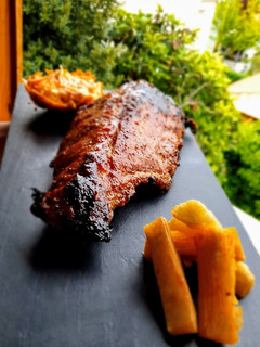 Una foto de Costilla a la miel mostaza