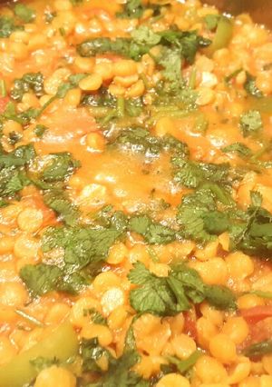 A picture of Split chickpea curry (chana daal)😍.