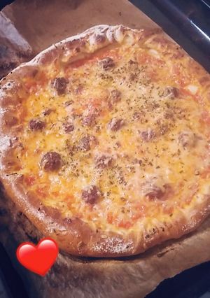 صورة لوصفة بيتزا 😍