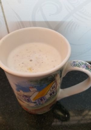 A picture of Badam milk.