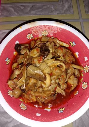 Foto resep Sanga cabe mercon jamur sawit