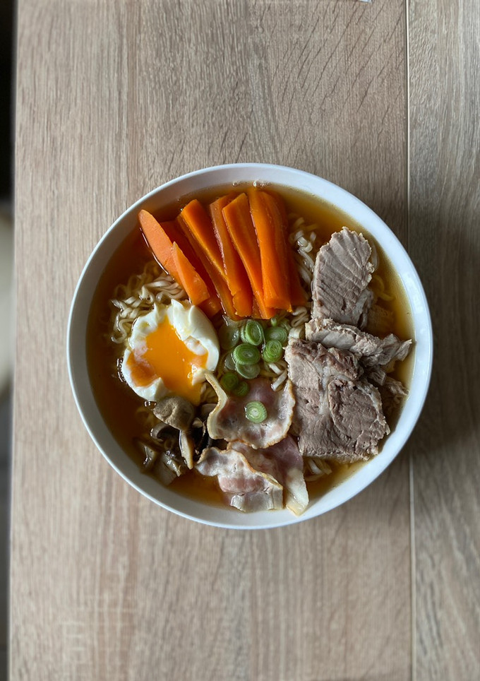 Una foto de Ramen casero