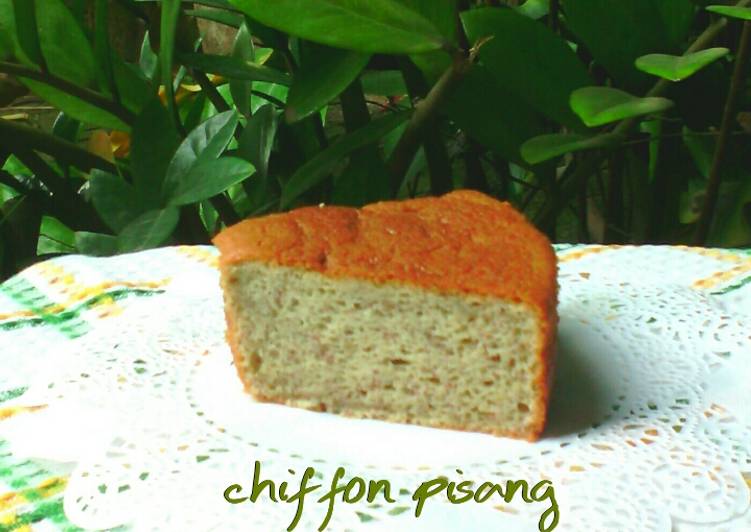 Chiffon pisang/banana chiffon cake