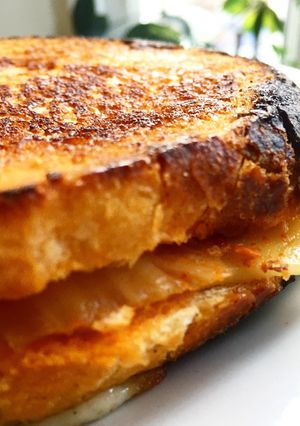 A picture of Kimchi #Vegan Toastie.