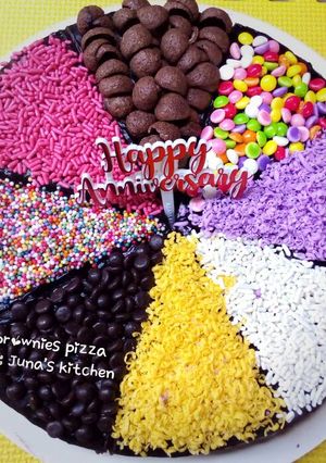 Foto resep Brownies pizza