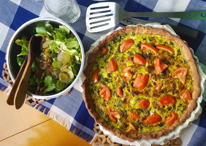 Quiche vegetariana en Monsieur Cuisine Receta de Silvia Fernández  Gutiérrez- Cookpad