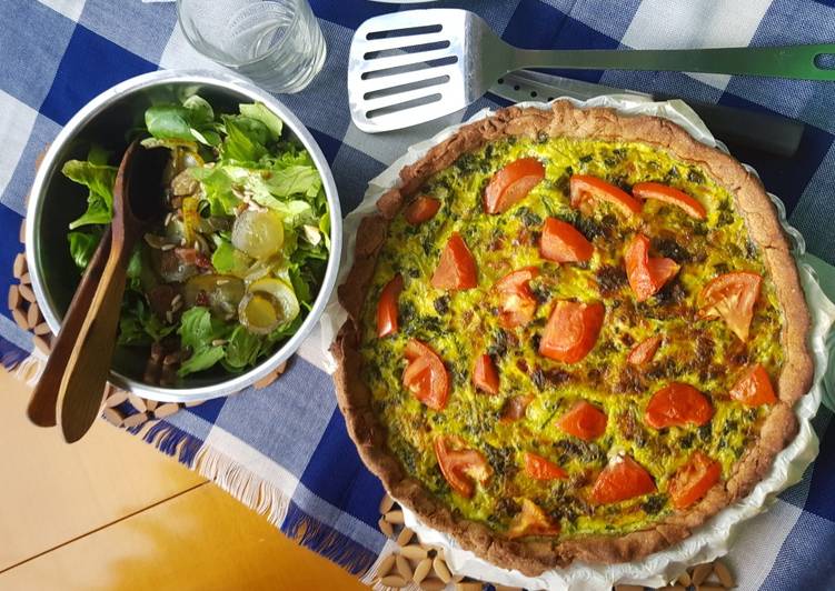 Quiche vegetariana en Monsieur Cuisine
