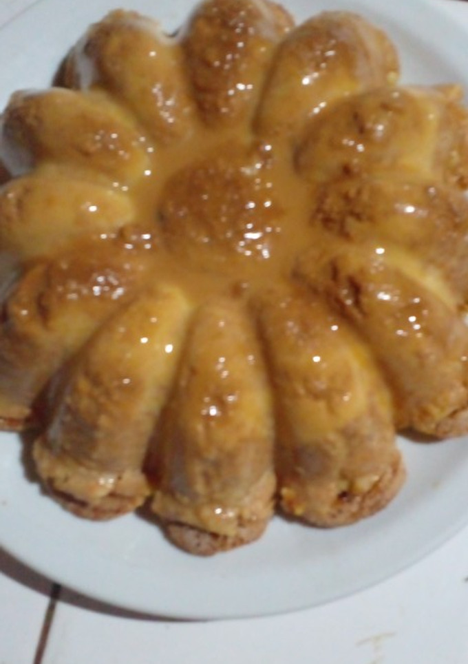 Una foto de Flan con vainillas