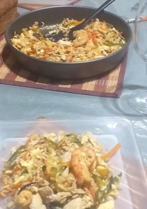 Una foto de Chow fan mixto 炒飯
