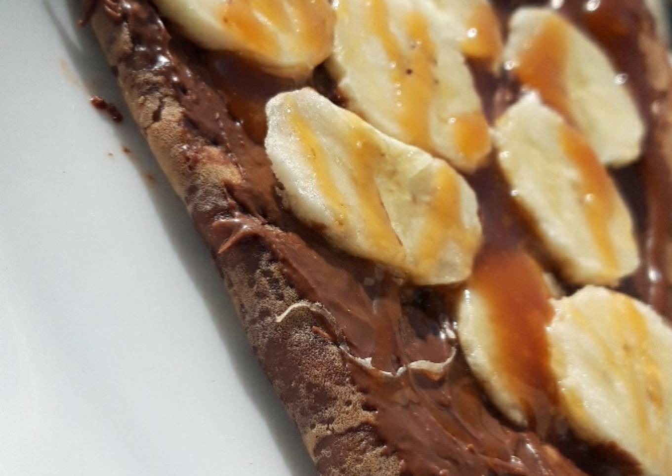 Crêpe chocolat banane caramel