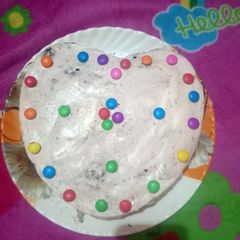 A picture of Ice cream And chocolate cake.