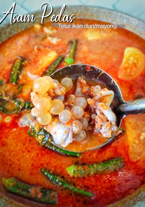 Gambar Asam pedas telur ikan mayong/duri
