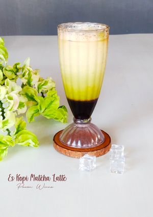 Foto resep 805. Es Kopi Matcha Latte Gula Aren