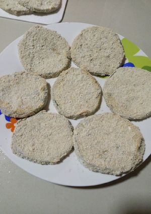 Una foto de Milanesas de berenjenas 🍆🤤