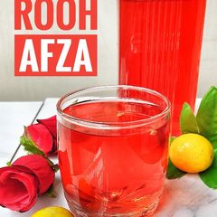 A picture of Lemon rooh afza.