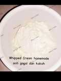 Whipped Cream homemade anti gagal dan kokoh