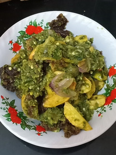 Foto resep 1. Dendeng batokok cabe hijau