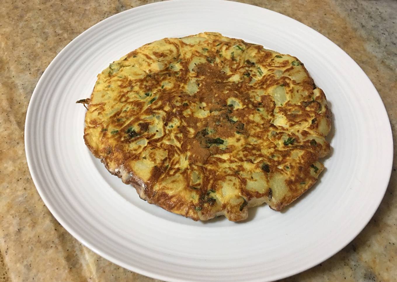 Tortilla de papas saludable