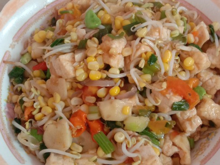 Cara Gampang Menyiapkan Tumis tahu, toge,jagung Anti Gagal