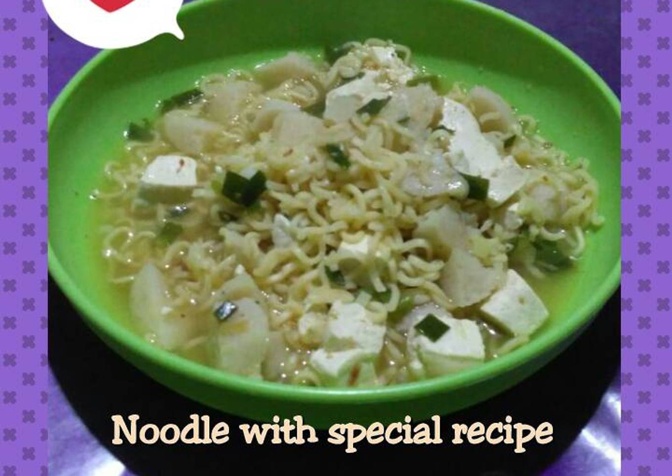 Noodle with special recipe ala bebz'qhu π